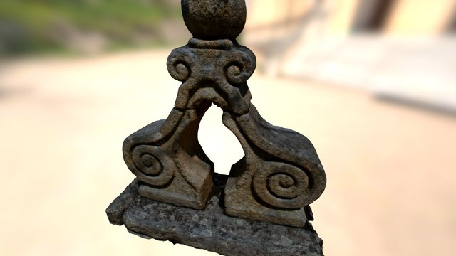 Frontão Artefacto religioso/Religious Artifact 3D Model