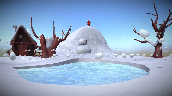 The Snowy Day 3D 3D Model