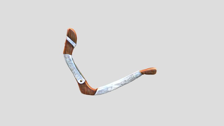 A woodem boomerang