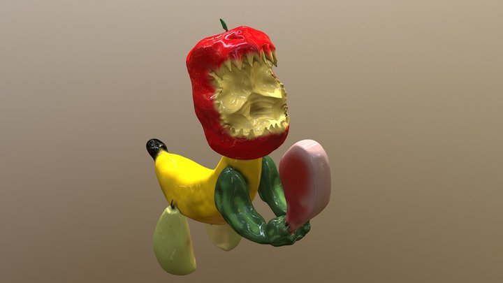 Fruitasaurus Rex 3D Model