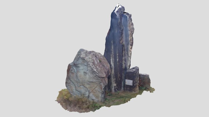 Tatai Geológus Kert - Felsőcsatári zöldpala 3D Model