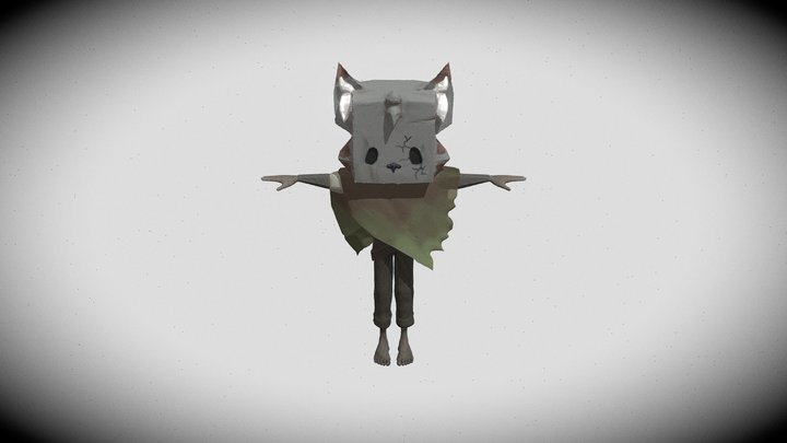 Mono Little Nightmares 2 Reskin 3D Model