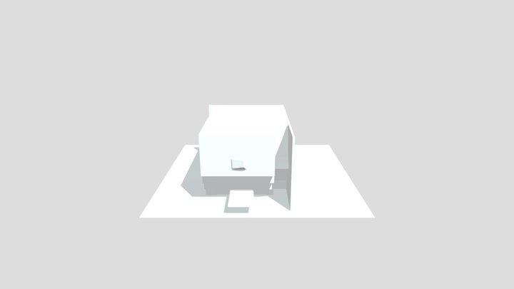 Brutalist Building 3D Model