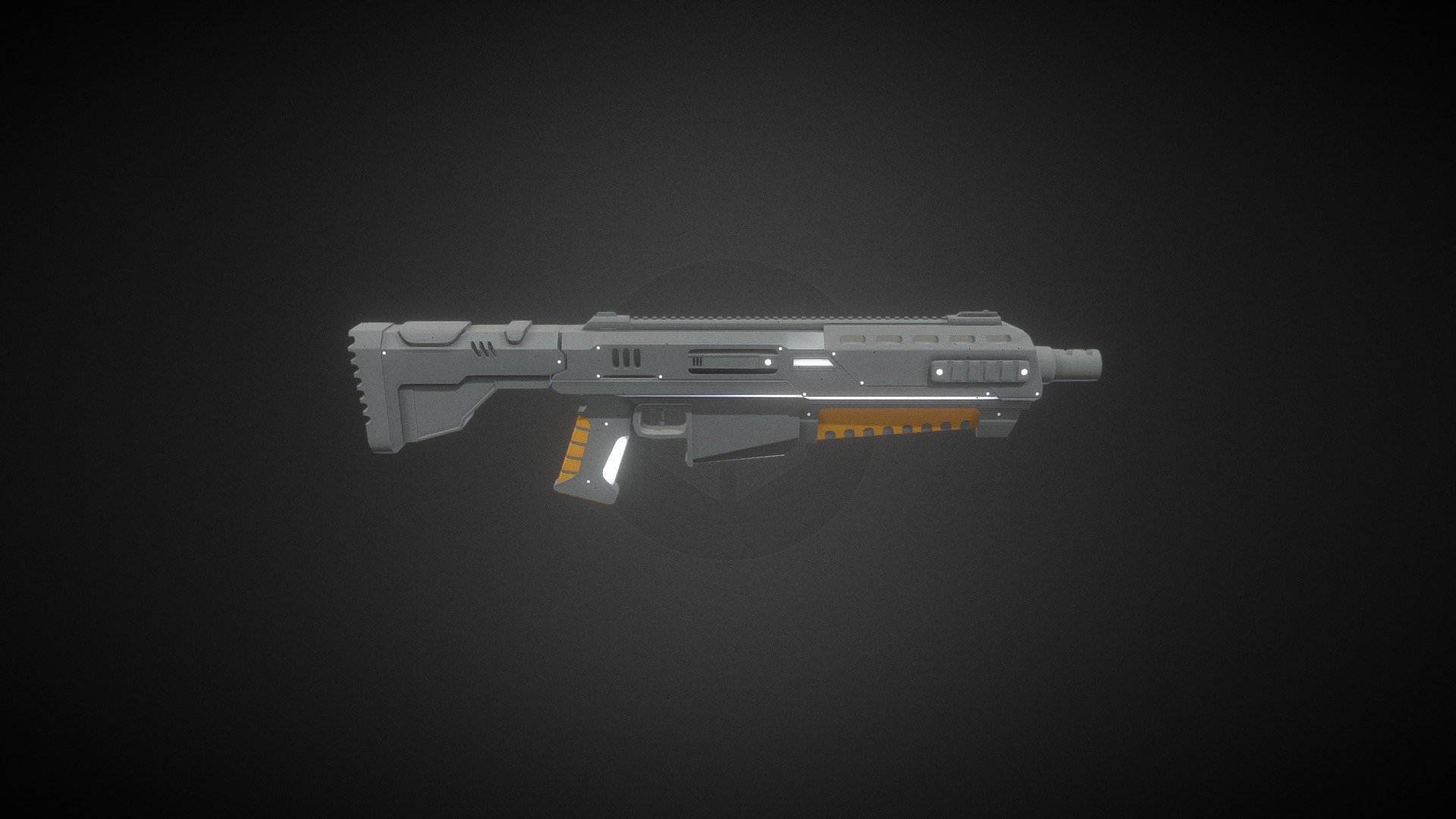 Large Sci- Fi Gun - 3D model by 21cm2946 [4b8617c] - Sketchfab