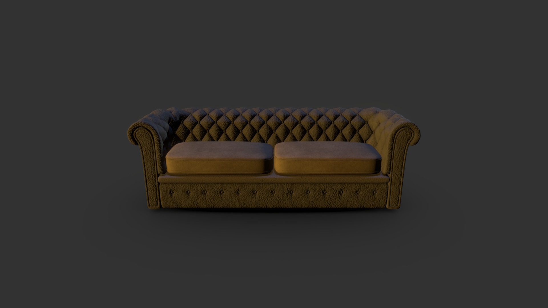 3D model Sofa using Blender - This is a 3D model of the Sofa using Blender. The 3D model is about a couch with a cushion.