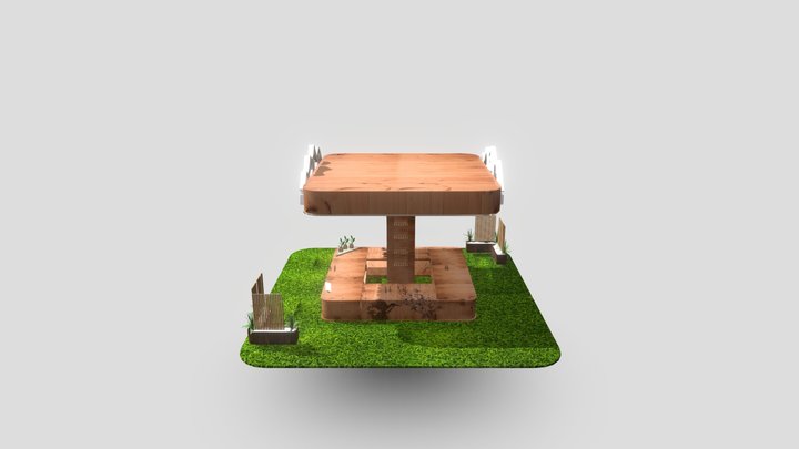 Stand Comercial par ala marca_ Nevada Cervecería 3D Model
