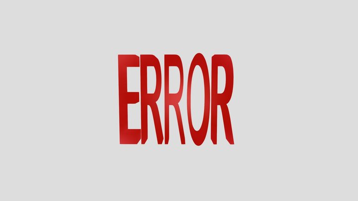 ERR0R source model 3D Model