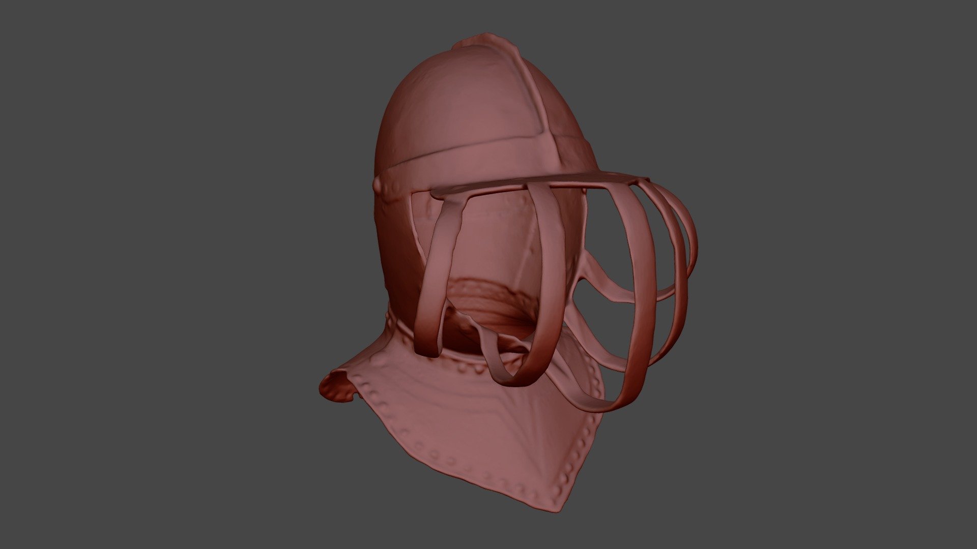 High Poly  Saxilby Memorial Helmet Full Quad