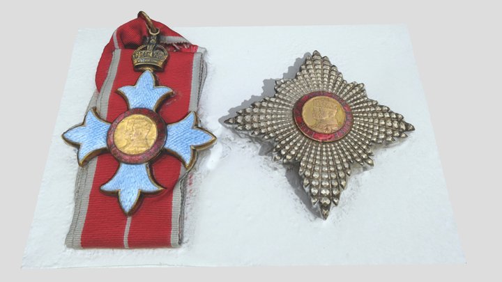 Sir Adrian Carton de Wiart: Medals - part 3 of 6 3D Model