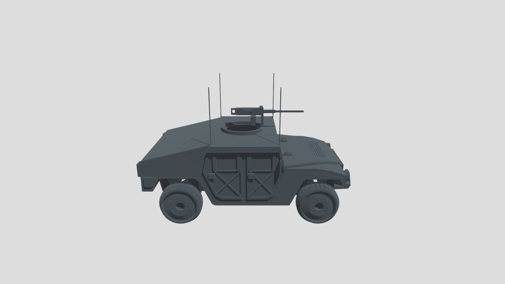 Humvee HMMWV Tactical Vehicle Base Mesh