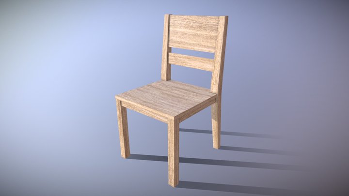 A Simple Chair 3D Model