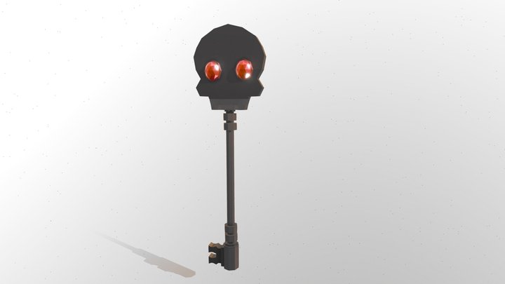llave calavera 3D Model