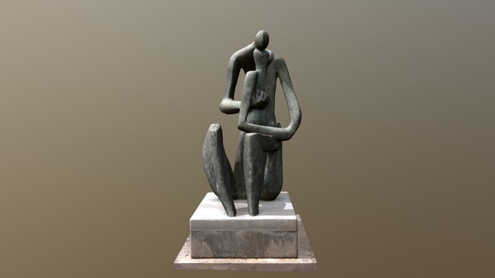 Bronze sculpture «Consolation» 3D Model