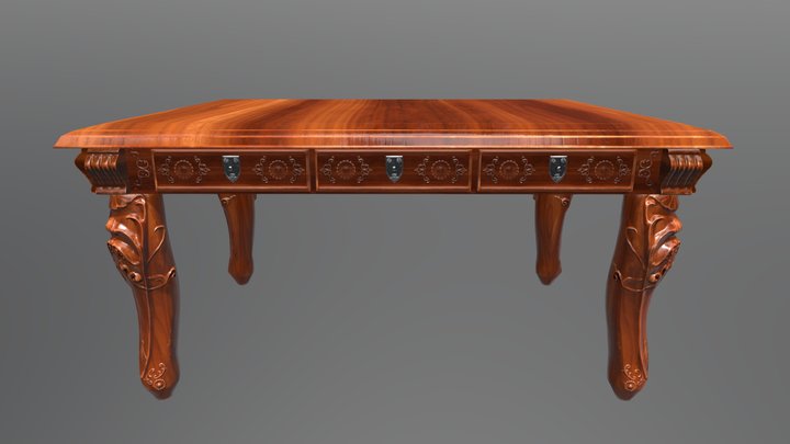 Victorian Desk 3D Model