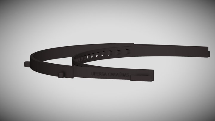 Suporte Face Shield Ufersa Caraúbas 3D Model