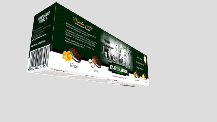 Caja de Galletitas 3D Model