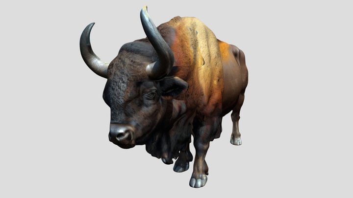 Bison - animal – Kostenloses 3D-Modell STL