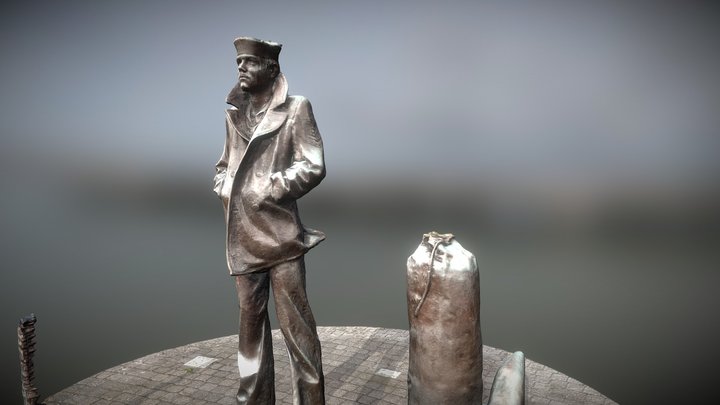 The Lone Sailor Statue 3D Model