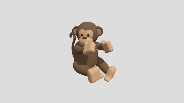 Monkey #2 3D Model