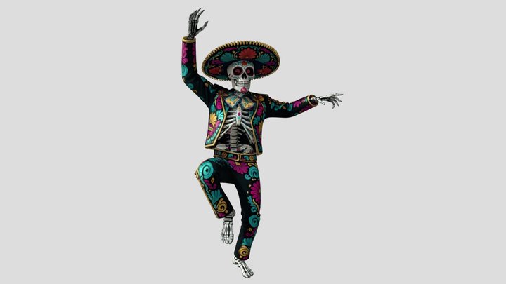 El Catrin 3 - Day of the Dead – Free 3D Model STL