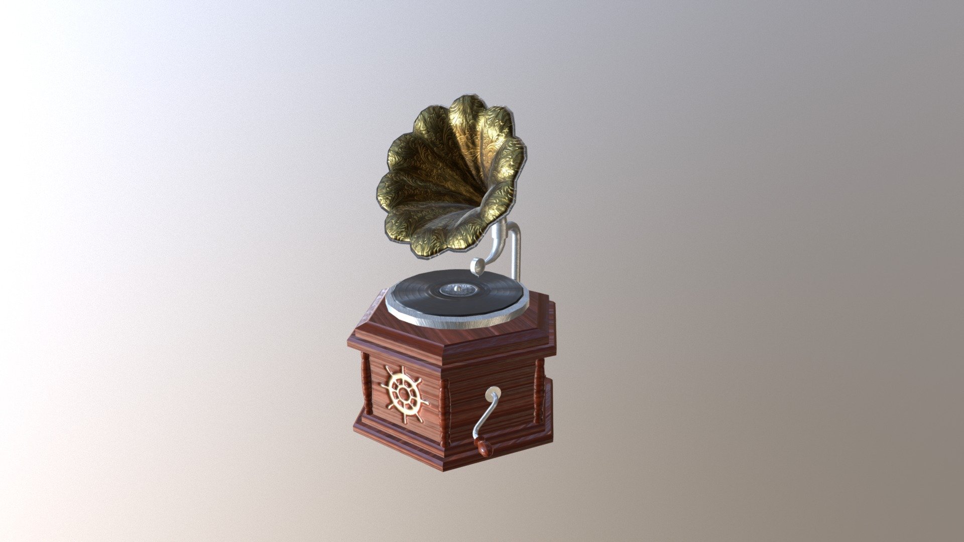 Gramophone - 3D model by Jenny L (@Chaug) [4b936e6] - Sketchfab