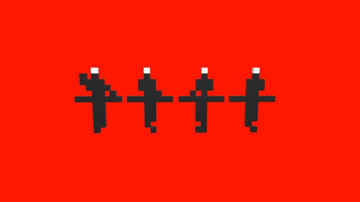 Kraftwerk '3-D Der Katalog' pixel art