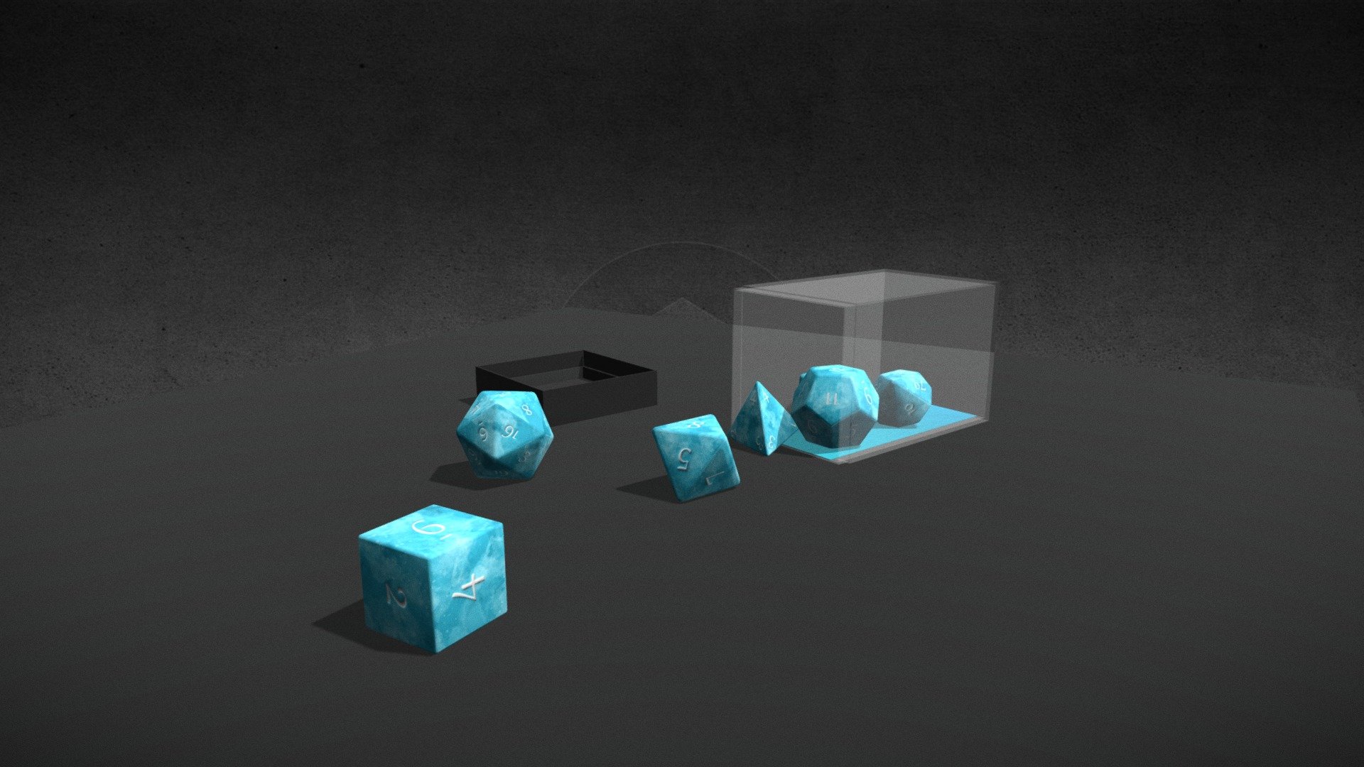 Dice Set — Sketchfab embed 3D viewer