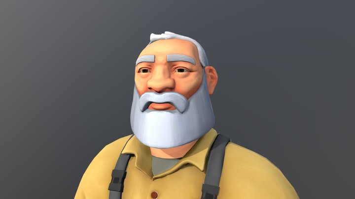 Ernesto The Fisherman 3D Model