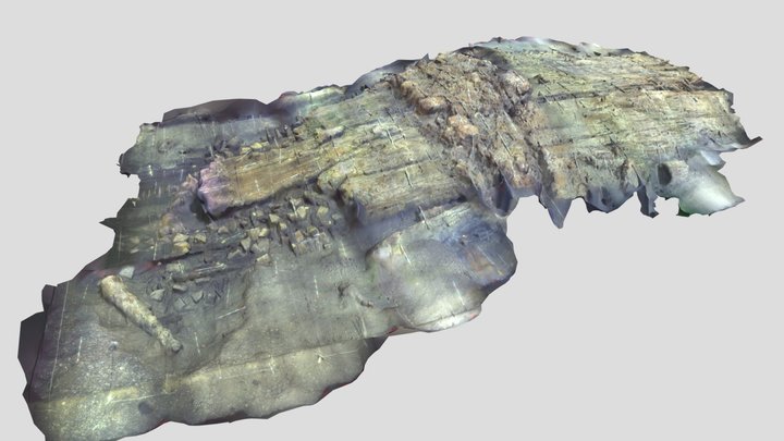 Shipwreck Aanloop Molengat, North Sea (NL) 3D Model