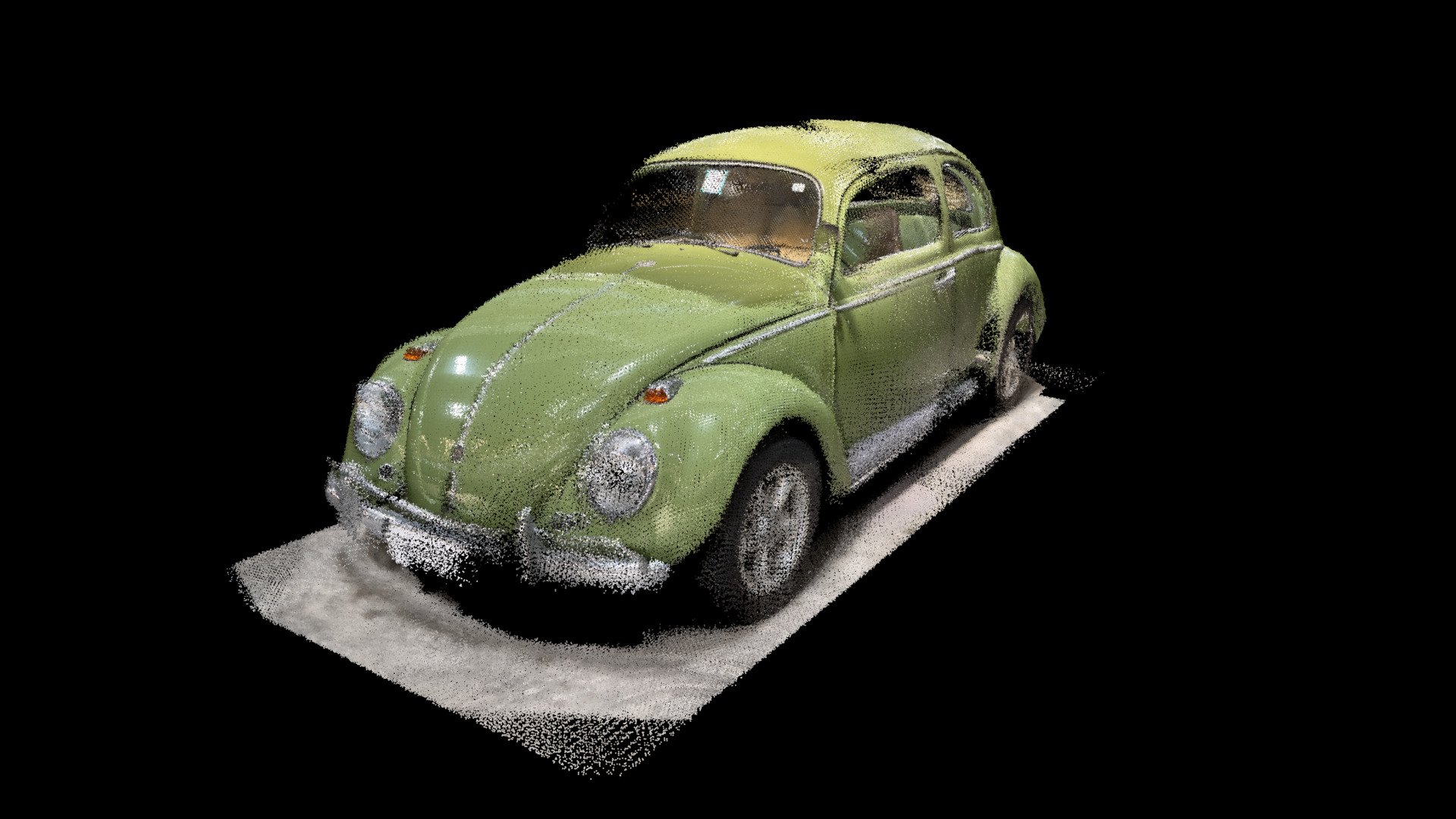 volkswagen beetle lidar scan