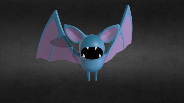 Zubat Fan Art 3D Model