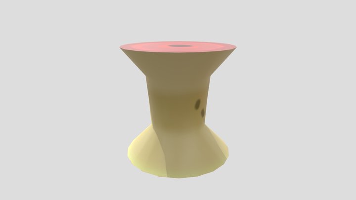Apple core 3D Model