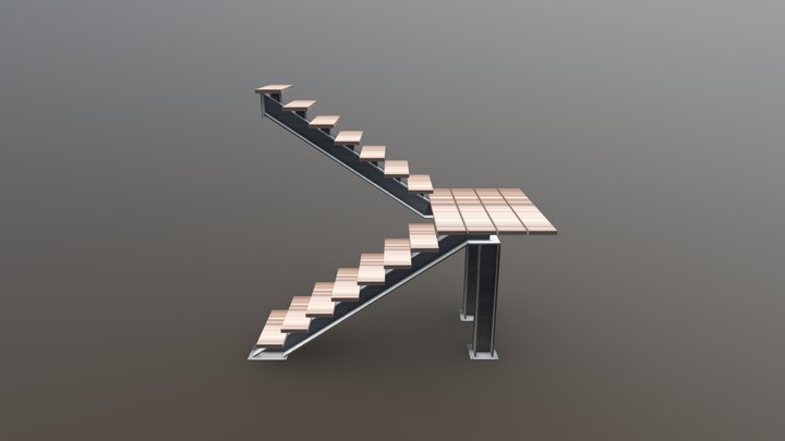 Escalier Cblain Full 3D Model