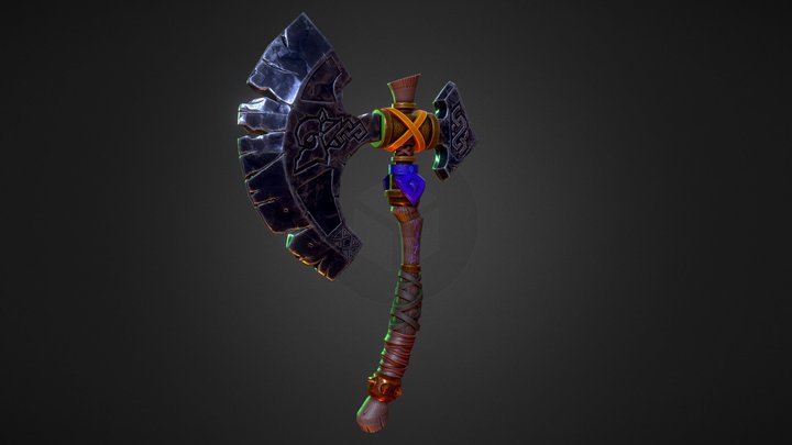 stylized axe 3D Model
