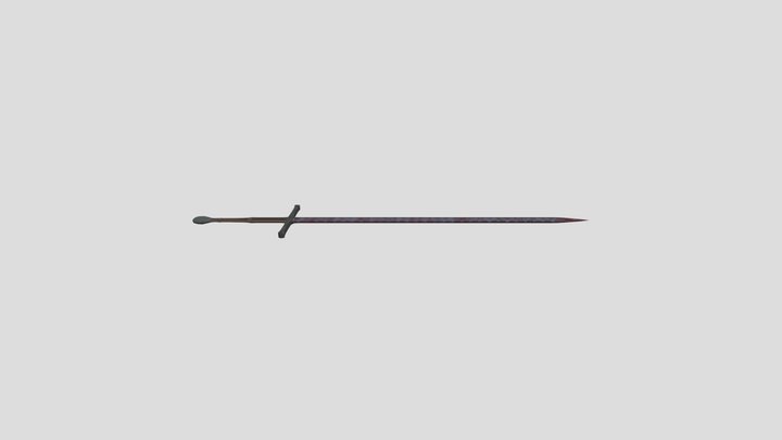 Wrought Iron Sword 3D Model