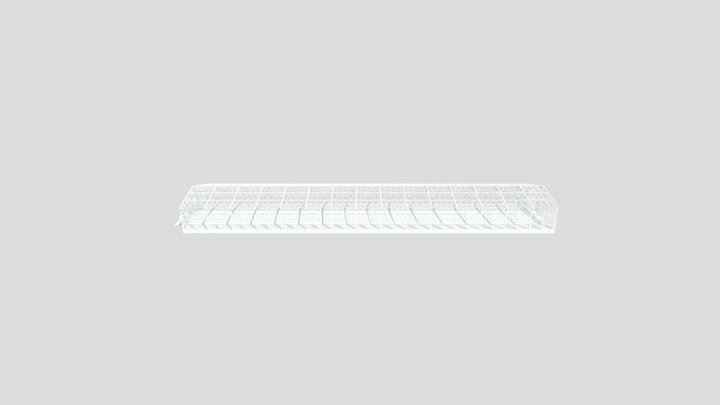 Steel Construction 1800 M2    Warehouse 3D Model