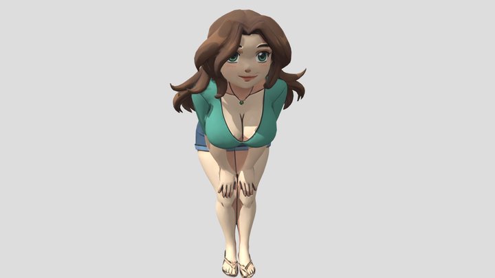 Cass mature woman 3D Model