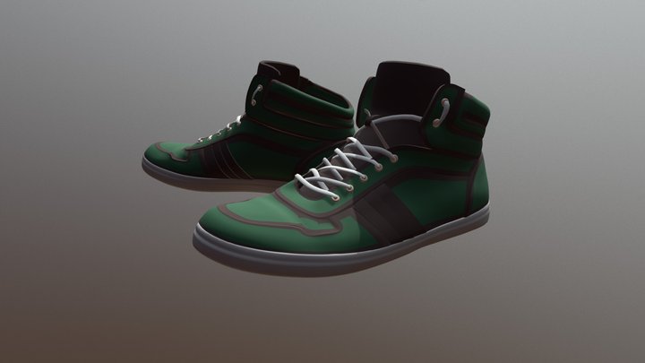 Leather Shoes Sketchfab 3D Model