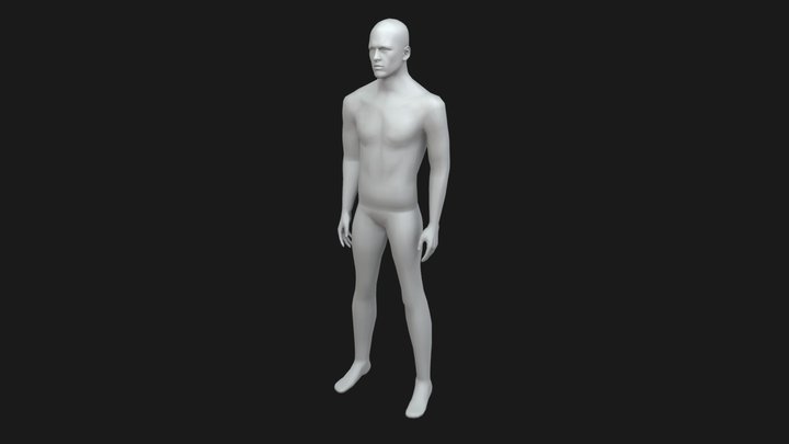 Mannequin LowPoly 3D Model