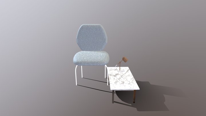 Stylized Furniture 3D Model