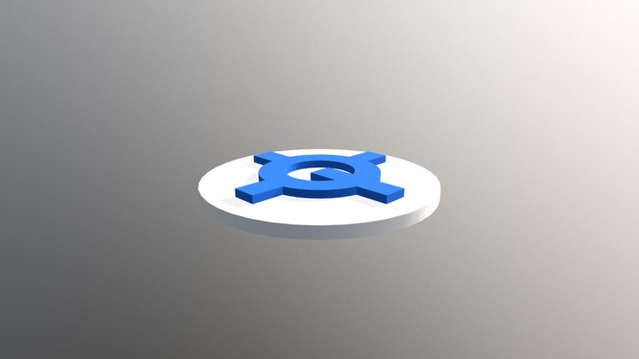 Quantstamp Token Blue 3D Model