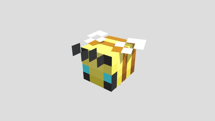 Minecraft Bee 3D Model
