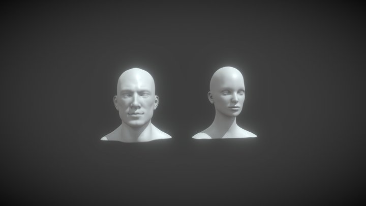 Realistic Man Face - 3D model by Bukachell (@Bukachell) [dccae52]