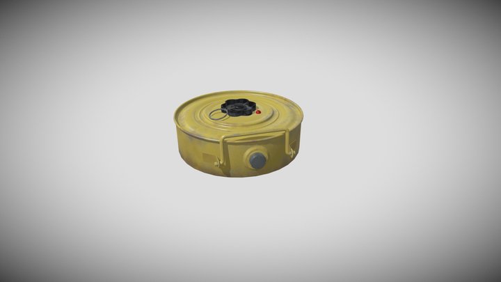 Soviet anti-tank mine TM-46 3D Model