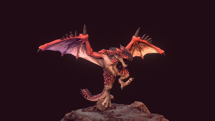 Rathalos from Monster Hunter 3D Model
