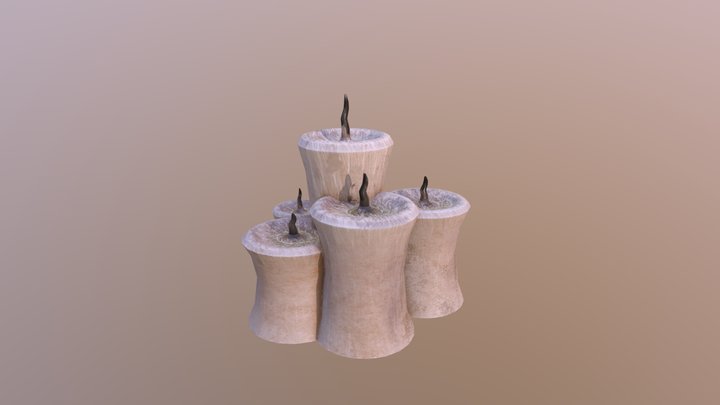 Candles 3D Model