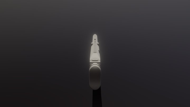 Sci-Fi gun concept (WIP) 3D Model