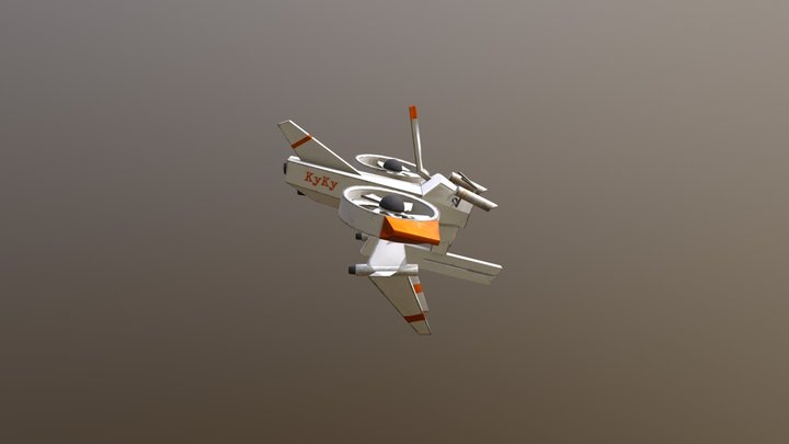 KyKy - Avali Gundrone 3D Model
