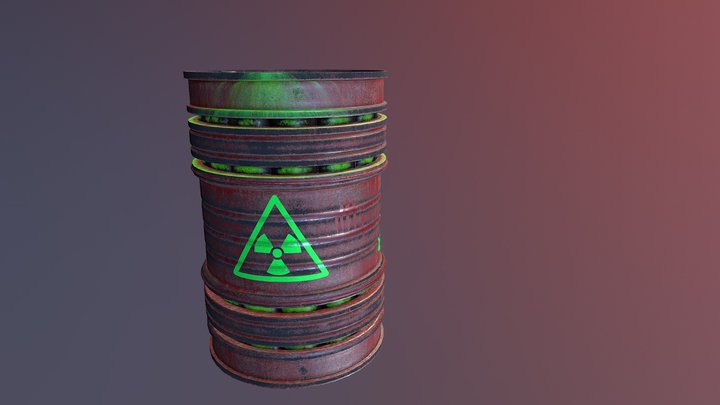 Sci Fi Barrel (LP) 3D Model