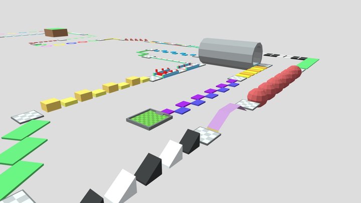 Obby Parkour V1 3D Model